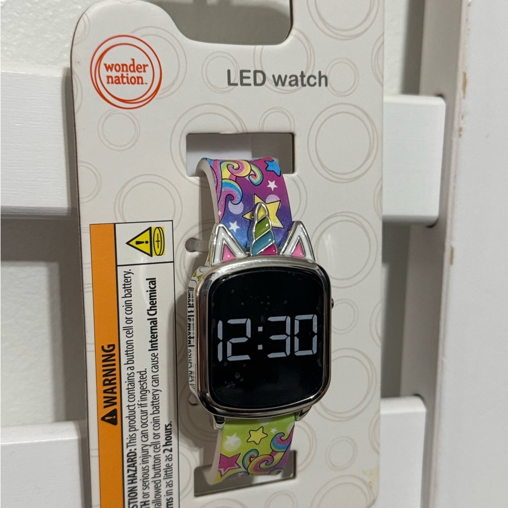 Wonder Nation LED Watch with Unicorn Design - Multicolor